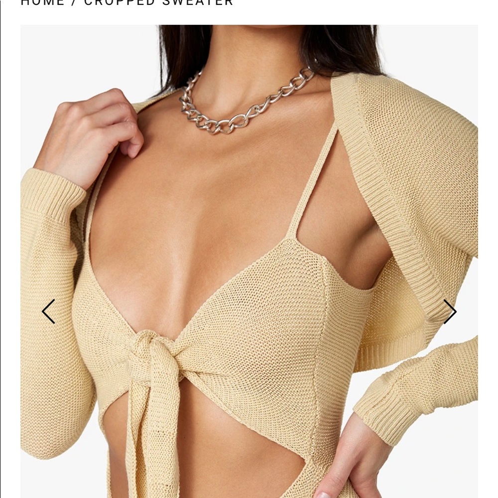 Danielle Bernstein Cropped Sweater - image 4